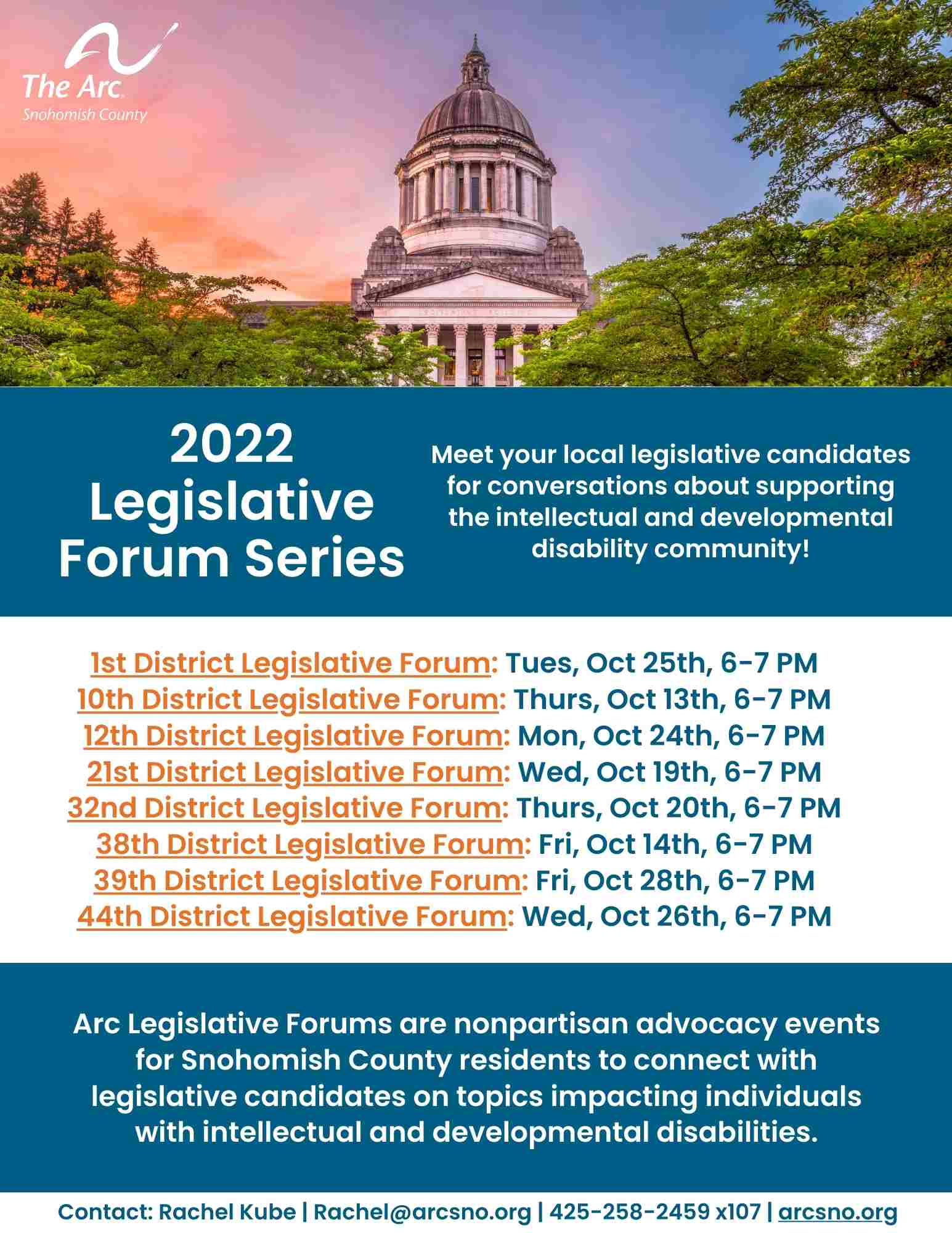 Arc 2022 Legislative Forums