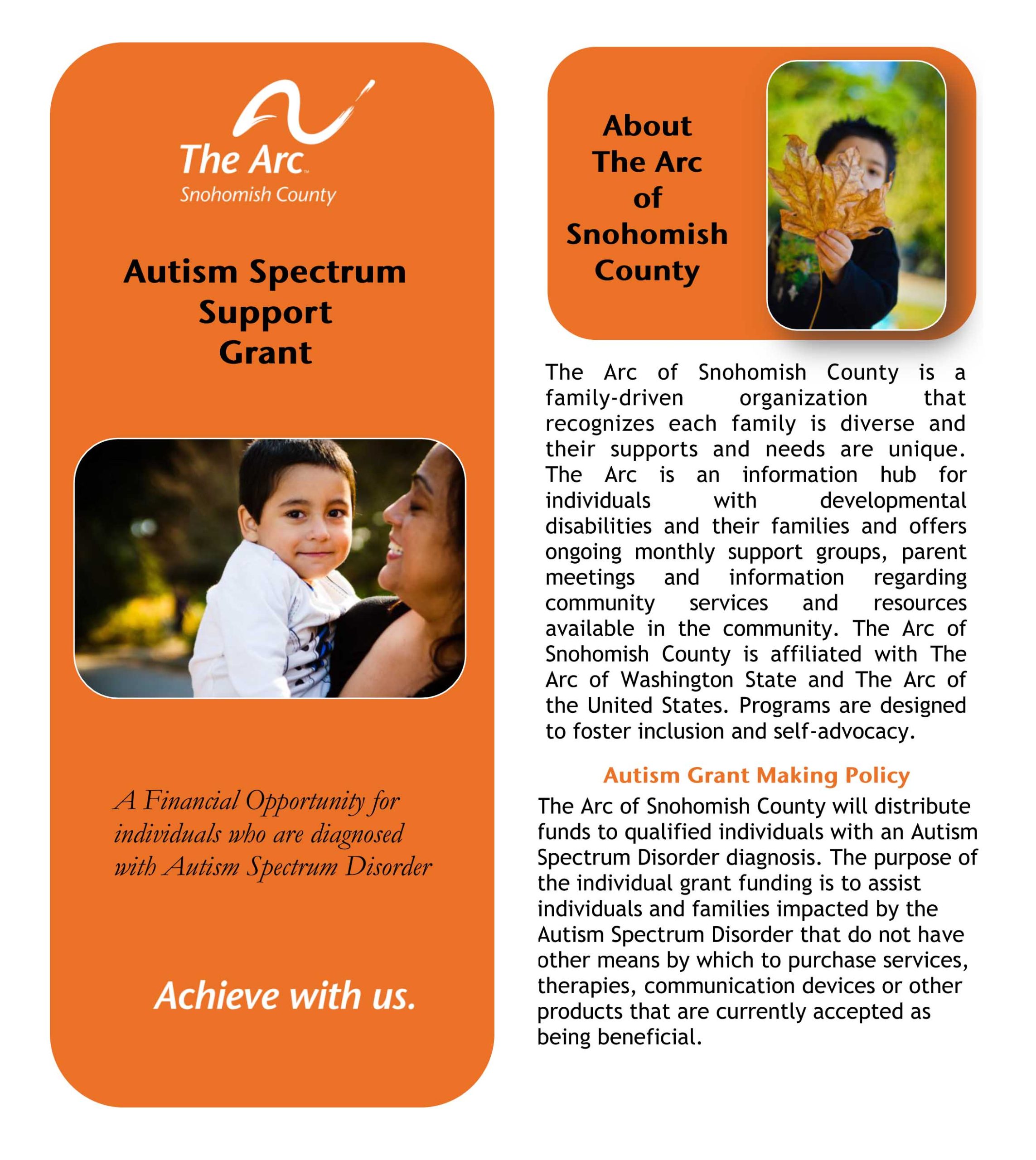 Autism Grant Cover