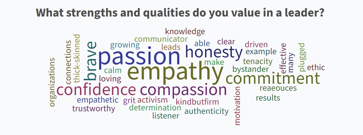 Leadership Workshop Word Cloud