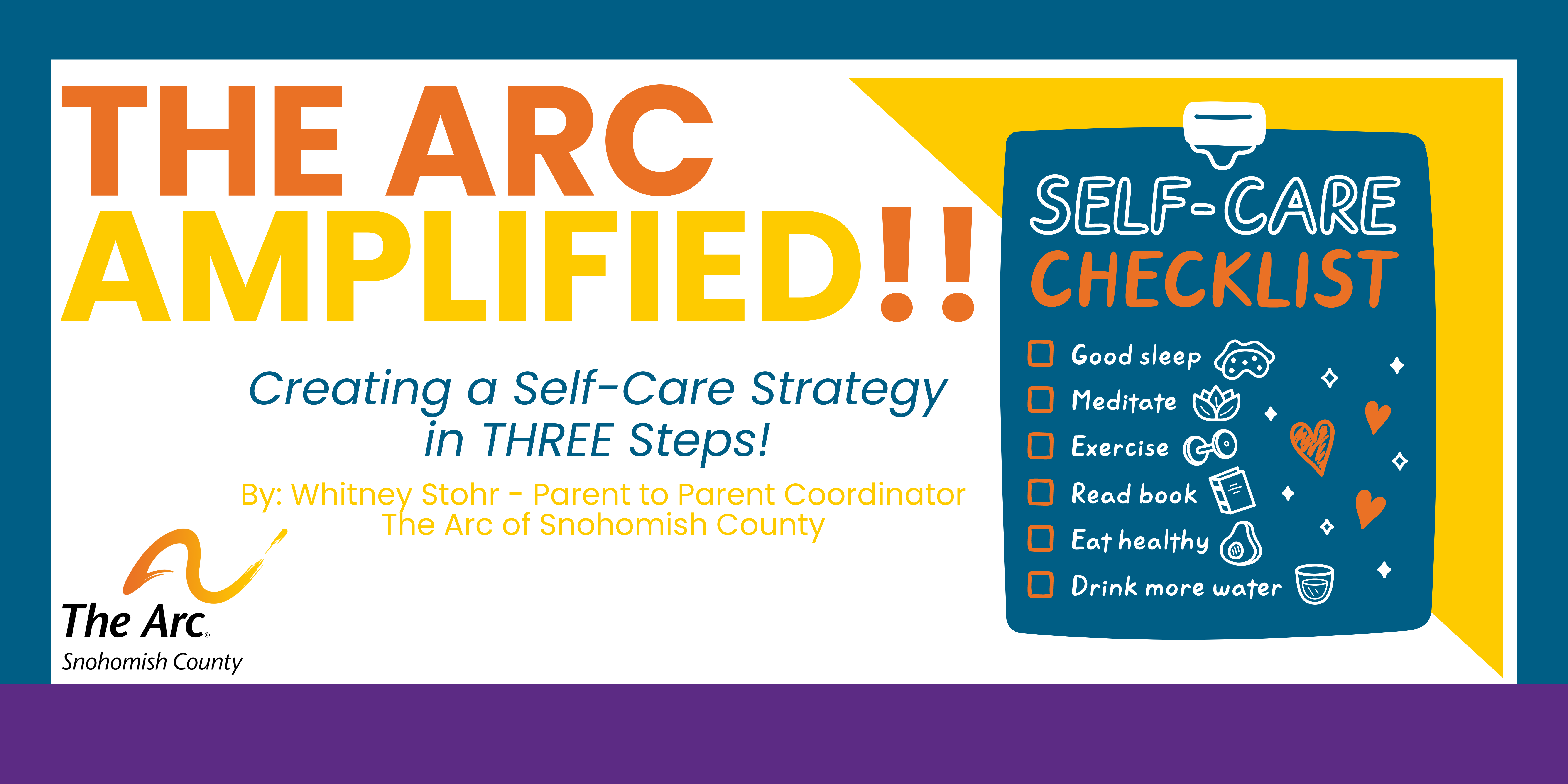 Self care Strategy in 3 Steps The Arc Amplified