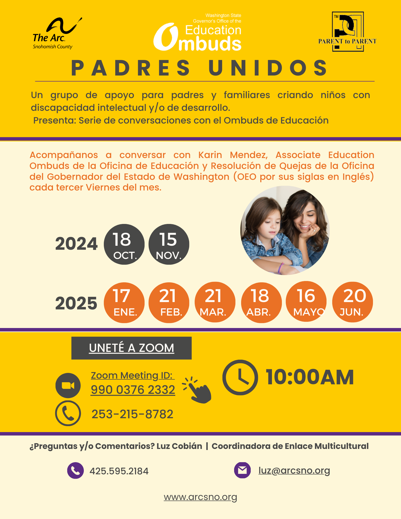 PADRES UNIDOS with OEO October 2024 to June 2025